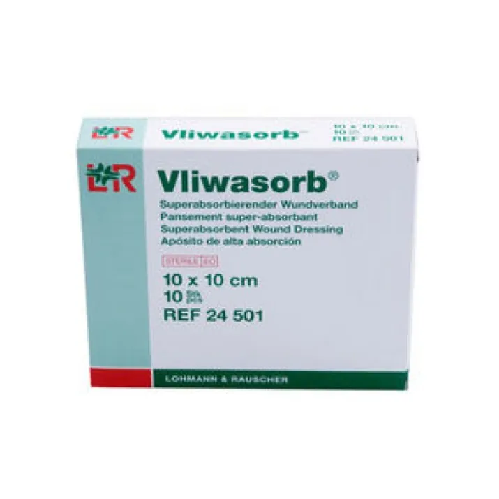 Lohmann&Rauscher Vliwasorb Medicazione 10x10cm 10 Pezzi