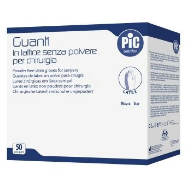 Lombarda H Guanti Chirurgici Lattice con Polvere Misura 7.5
