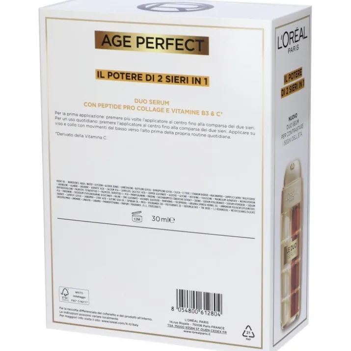 L'Oréal Age Perfect Cofanetto Siero 30ml + Gua Sha
