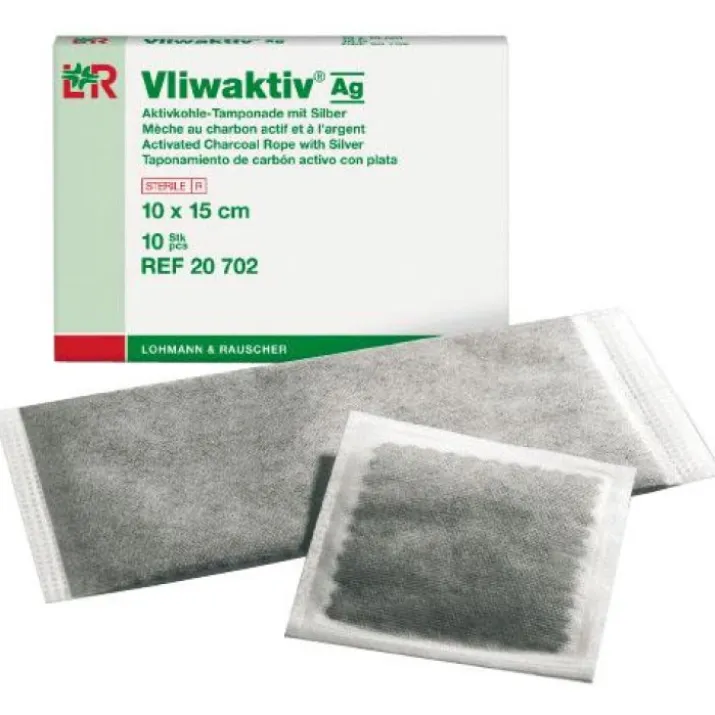 L&R Vliwaktiv Ag Tampone 10x10cm