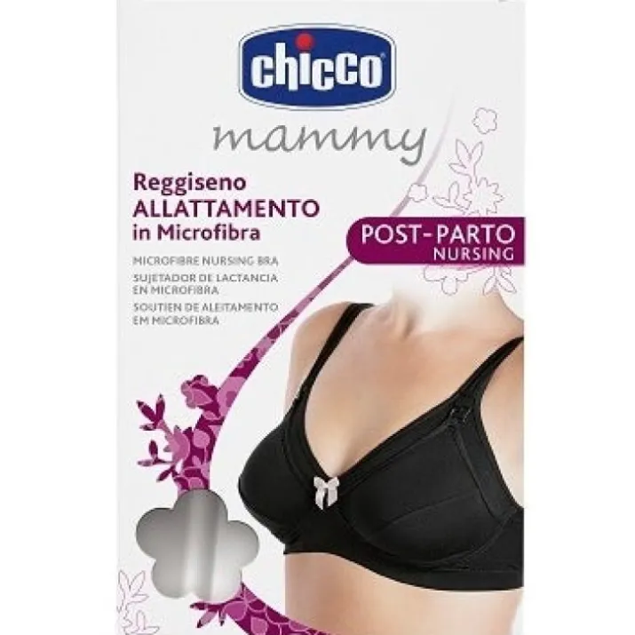 Mammy Reggiseno Allattamento Microfibra Nero 4D Chicco 1 Pezzo