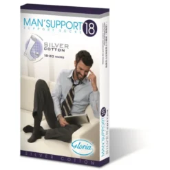 Man Support Silver Cotton 18 Gambaletto Blu 3 GloriaMed®