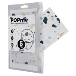 Mascherina Chirurgica Adult Terrazzo POPme 5 Pezzi