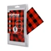 Mascherina Chirurgica Adult Tartan Rosso POPme 5 Pezzi