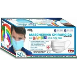 Mascherina Chirurgica Bambini Gda 50 Pezzi