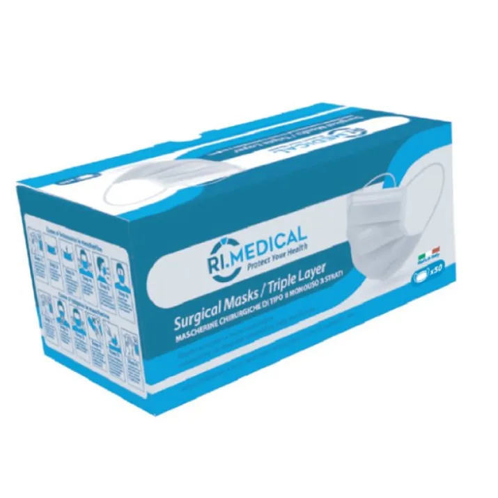 Mascherina Chirurgica Tipo II Ri-Medical 50 Pezzi