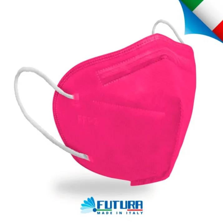Mascherina FFP2 Fucsia Futura 10 Pezzi