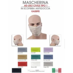 Mascherina KA0890 Colore Bianco 1 Pezzo