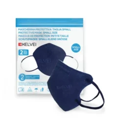 Mascherina Protettiva Taglia Small Blu Helvei 2 Pezzi