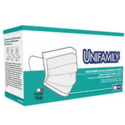 Mascherina Tipo II UNIFAMILY Blu 50 Pezzi