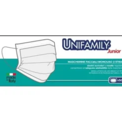 Mascherine Monouso 3 Strati Junior Rosa Unifamily® 50 Pezzi