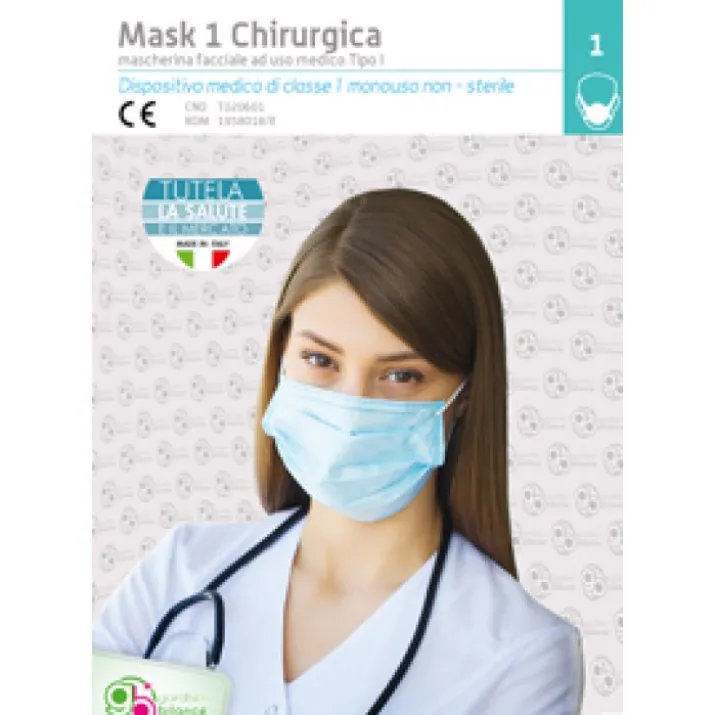 Mask 1 Chirurgica Tipo I Bianca Gardhen Bilance 50 Pezzi