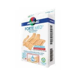 Master-Aid® Forte Med® Cerotti Resistenti Tampone Con Disinfettante Formato Grande 78x26 mm - 10 Strip