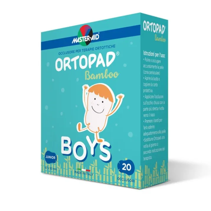 Master-Aid® Ortopad® Cotton Boys Occlusore Per Terapie Ortottiche Medium 20 Pezzi