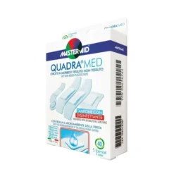 Master-Aid® Quadra Med® Cerotti In Morbido Tessuto Non Tessuto Tampone Con Disinfettante 20 Strip Assortiti