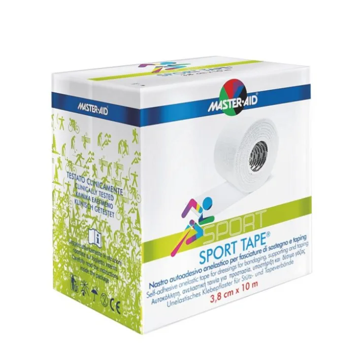 Master-Aid® Sport Tape® Nastro Autoadesivo Anelastico cm3,8x10m 1 Bobina