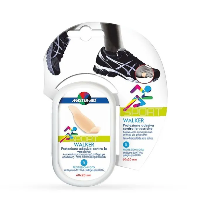 Master-Aid® Sport Walker Protezione Adesiva Contro Le Vesciche 5 Protezioni Dita