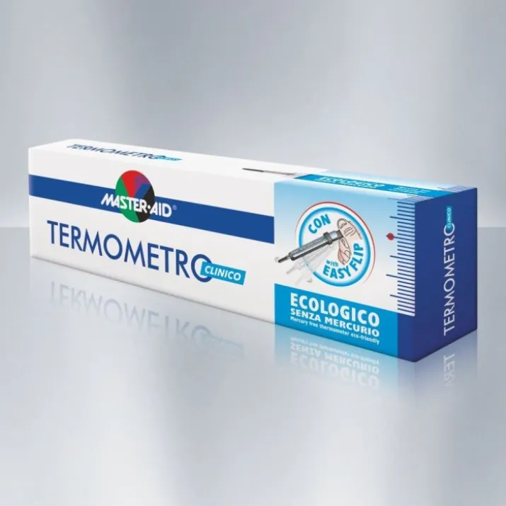 Master-Aid® Termometro Clinico Ecologico Senza Mercurio Con EasyFlip 1 Pezzo