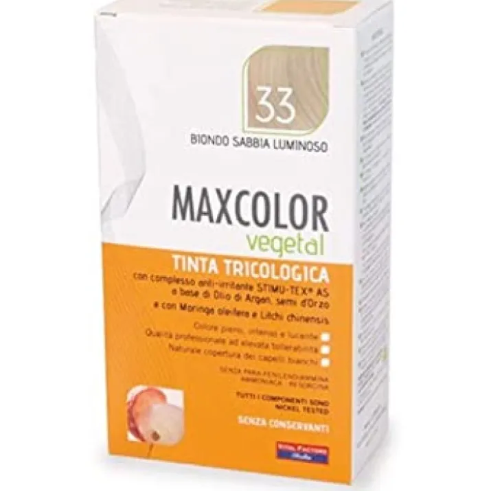 Maxcolor Vegetal Vital Factors Tonalità 33 Biondo Sabbia Luminoso