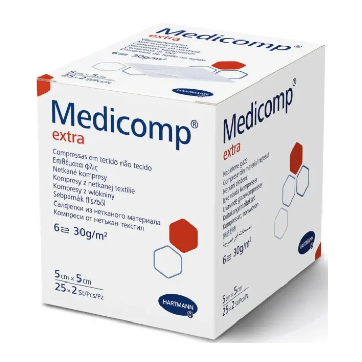 Medicomp® Extra Compresse In TNT 5x5cm Hartmann 50 Pezzi