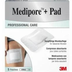 Medipore+pad Med 10x10cm 5pz