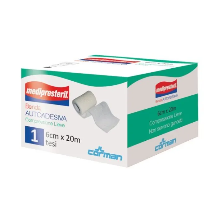 Medipresteril Benda Autoadesiva 6x20 Corman 1 Pezzo