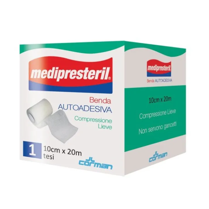 Medipresteril Benda Autoadesiva 10x20 Corman 1 Pezzo