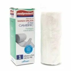 Medipresteril Benda Di Garza Orlata Tipo Cambric 10x5 Corman 1 Pezzo