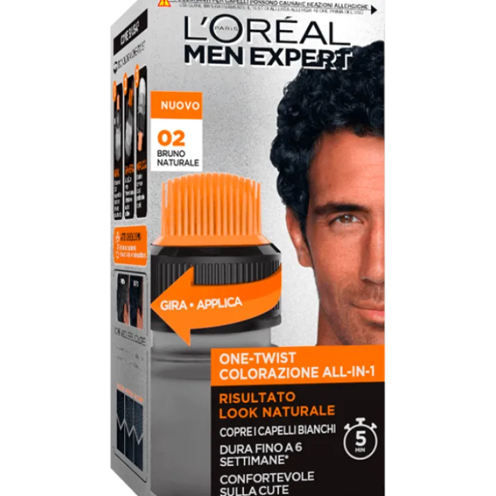 MEN EXPERT One Twist Colorazione Uomo 02 Bruno Naturale L'Oreal 50ml