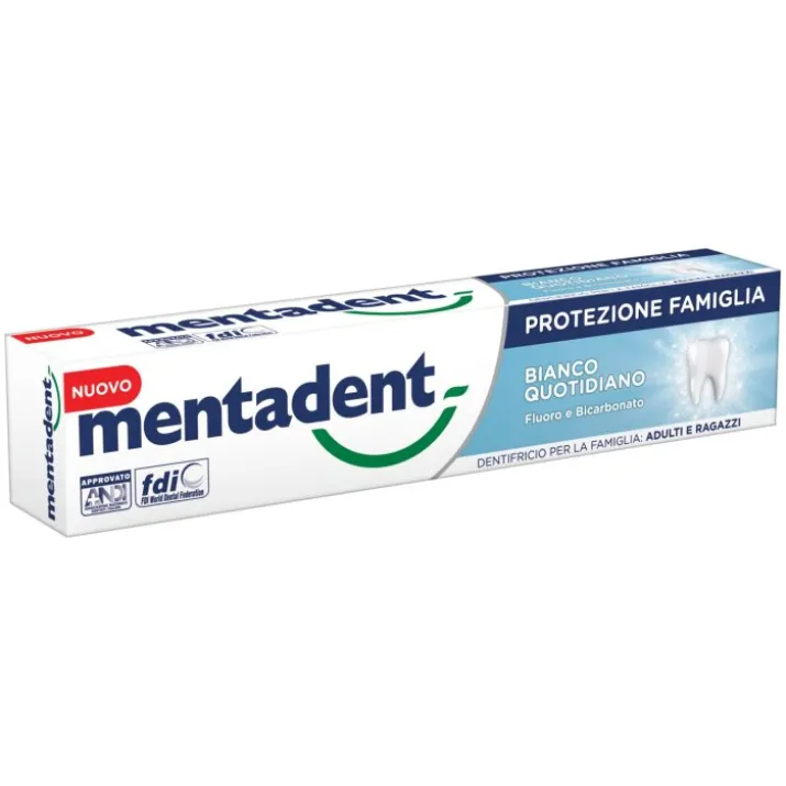 Mentadent Protezione Famiglia Bianco Quotidiano 75ml