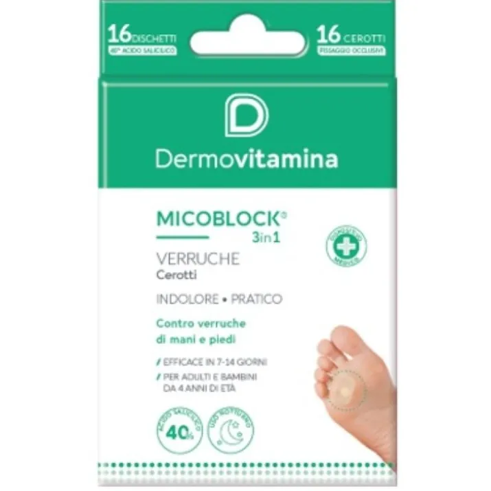 Micoblock® 3in1 Verruche Dermovitamina 16 Patch