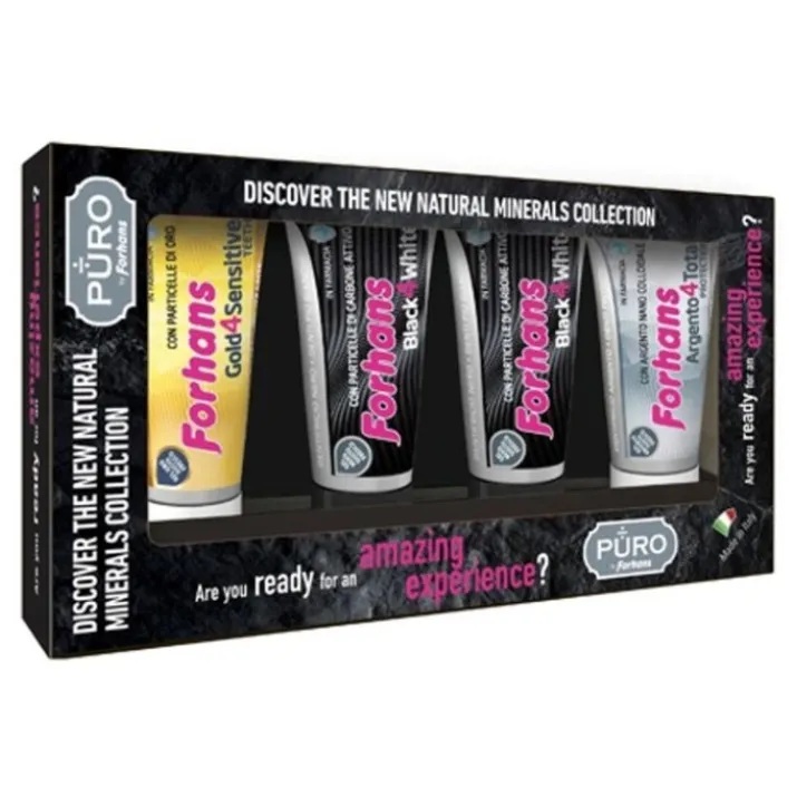 Minerals Collection Kit by Forhans 4 Dentifrici