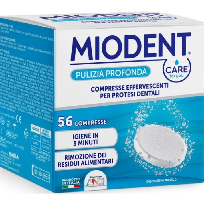 Miodent Compresse Igienizzanti 56 Compresse Effervescenti
