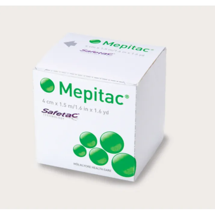Mölnlycke® Mepitac® Cerotto Di Fissaggio In Silicone Misura 4cm x 1,5m 1 Rotolo
