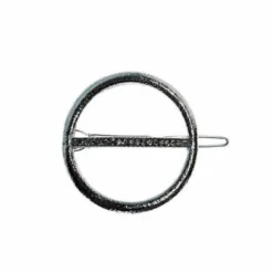 Molletta Tondo Grande Strass Celeste 1 Pezzo