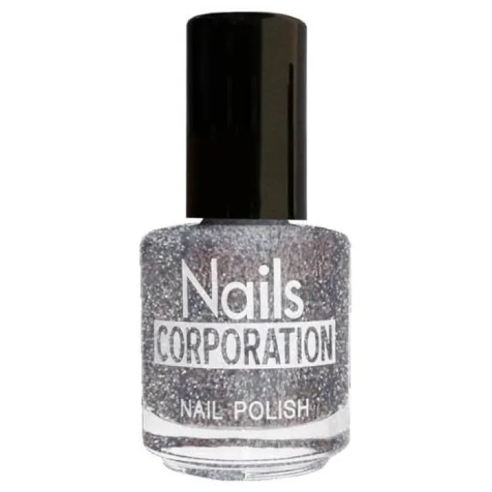 Nails Corporation Glitter Silver Smalto 15ml