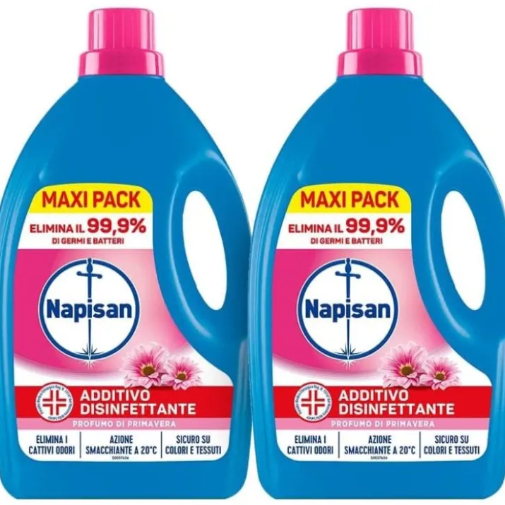 Napisan Additivo Disinfettante Liquido per Lavatrice Primavera 2x2,2L