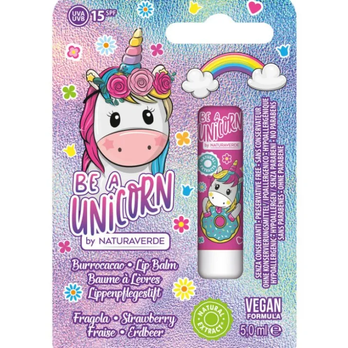 Naturaverde Burrocacao Be A Unicorn Fragola SPF15 Idratante 5 ml