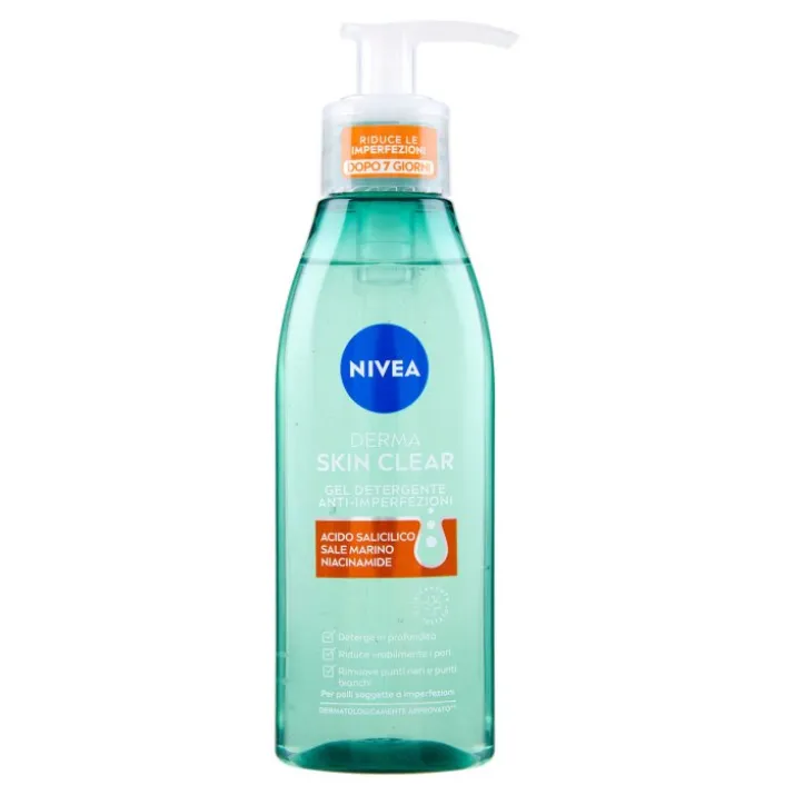 Nivea Derma Skin Clear Gel Detergente Viso Anti Imperfezioni 150ML