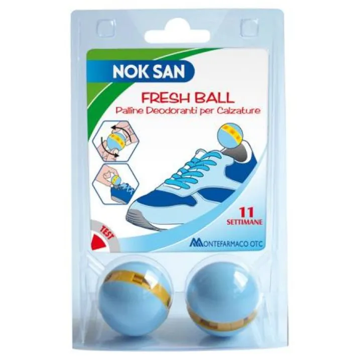 Nok San Fresh Ball Palline Deodoranti per Calzature 2 Palline