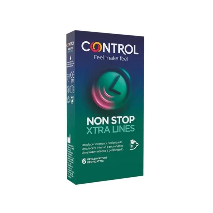 Non Stop Xtra Lines Control 6 Preservativi