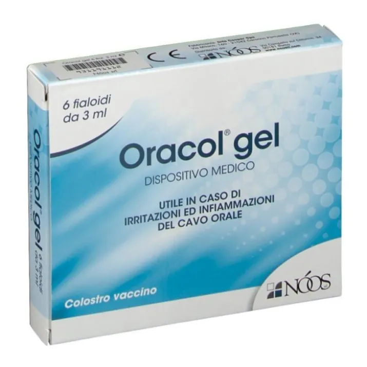 Noos Oracol Gel Lenitivo Cavo Orale, 6 Fialoidi Monodose da 3ml