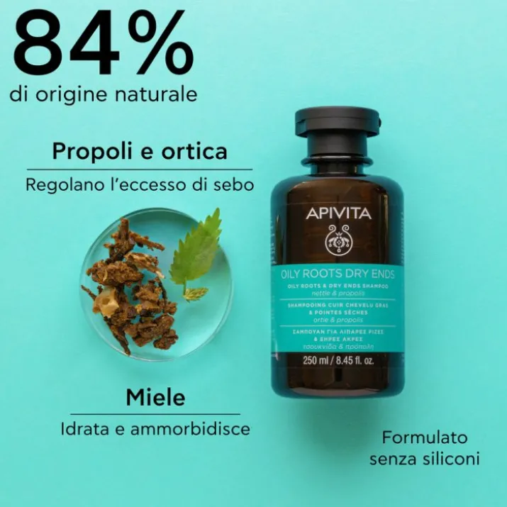 Oily Roots Dry Ends Apivita 250ml