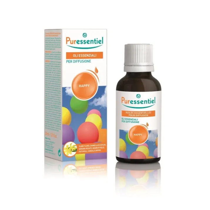 Oli Essenziali Per Diffusione Happy Puressentiel 30ml