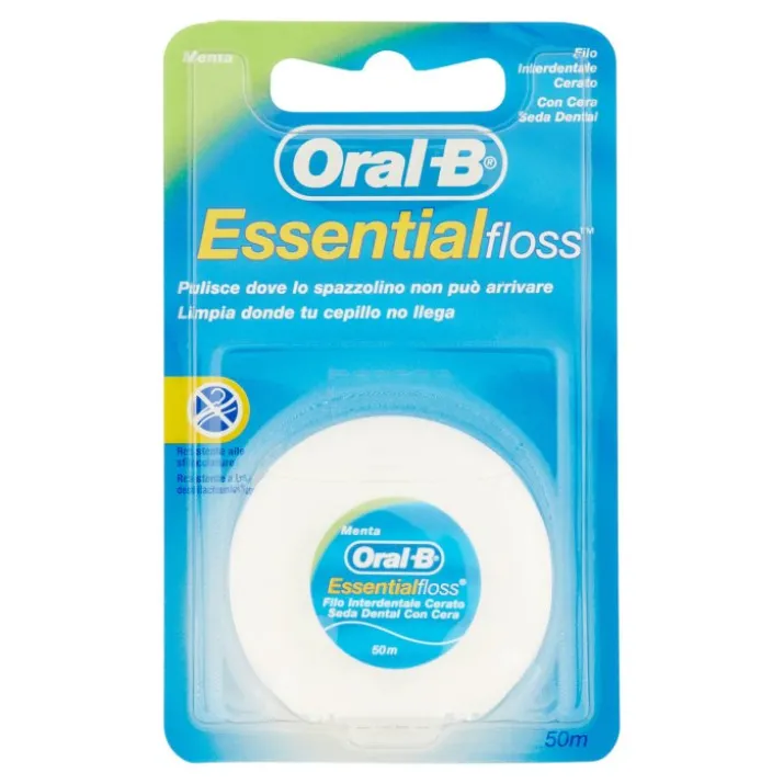Oral-B® Essentialfloss™ Filo Interdentale Cerato 50mt