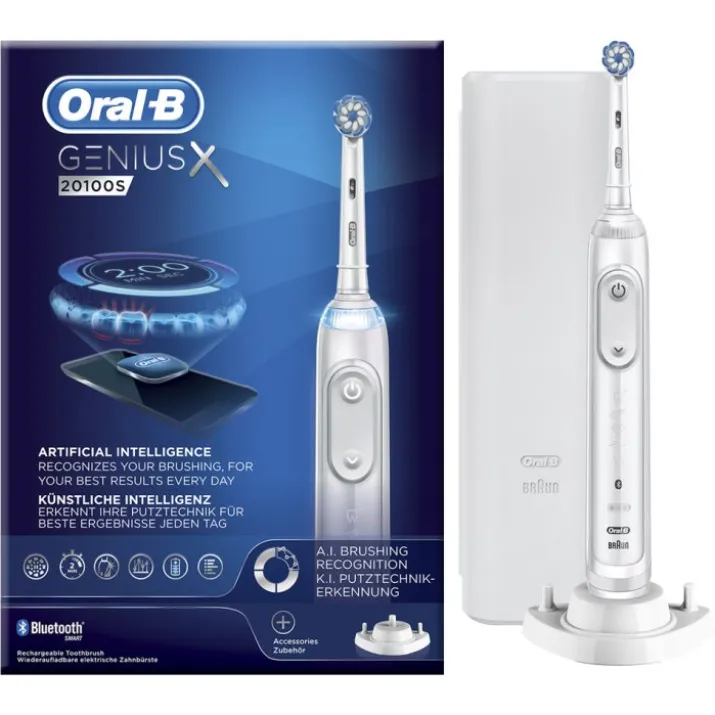 Oral-B® Genius X 20100S Spazzolino Elettrico Bianco