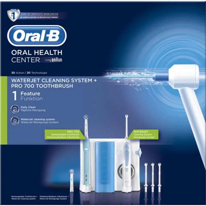Oral-B® Waterjet Idropulsore + Spazzolino Elettrico Ricaricabile PRO 700