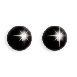 Orecchini da Foratura Inverness 898C Pallina Media Nera 4mm