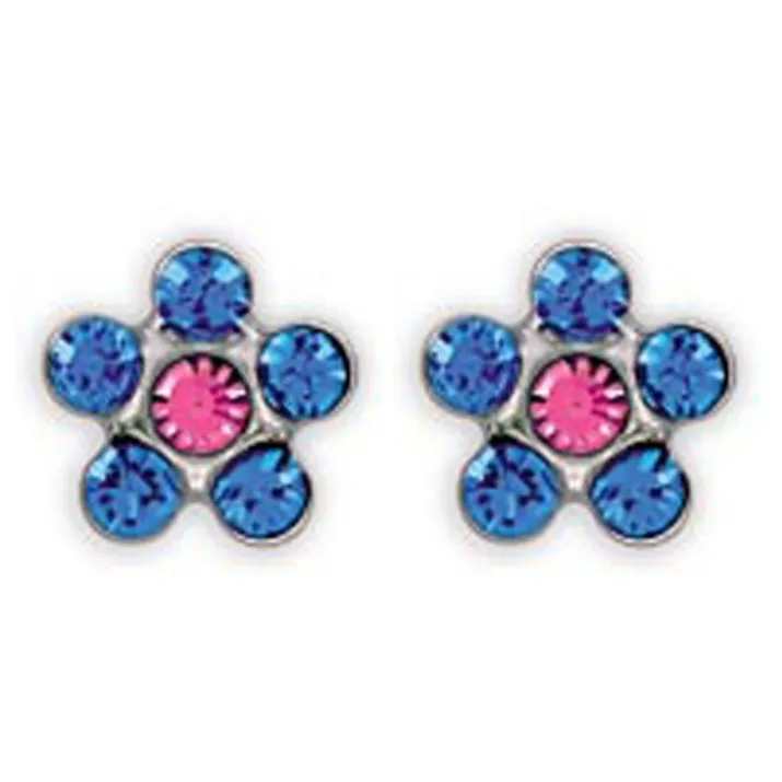 Orecchini Fiore Zaffiro Rosa 803 Inverness