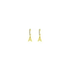 Orecchini Lettera A Oro Linea ABC MyLovly